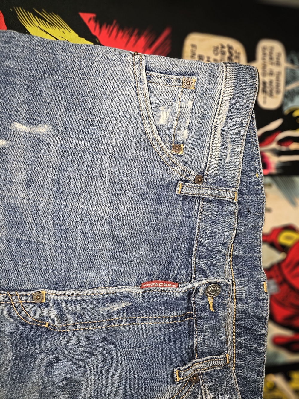 Dsquared2 Distressed Denim Shorts - Italian Size 60 (US 35)